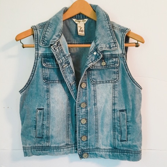 Indigo Blue Jackets & Blazers - Indigo blue jean denim vest